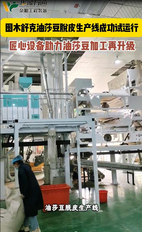 圖木舒克油莎豆脫皮生產線成功試運行助力油莎豆產業升級